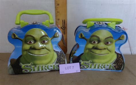 shrek metal lunch box|shrek memorabilia.